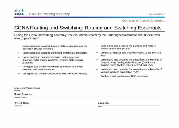 Cisco CCNA R&S (маршрутизация и коммутация): Основы маршрутизации и коммутации